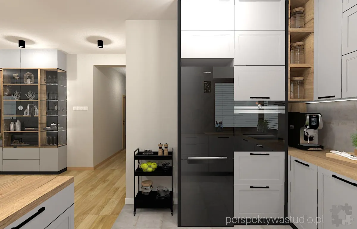 projektant wnetrz Lublin perspektywastudio.pl projekt salonu z aneksem zurawi taniec 5