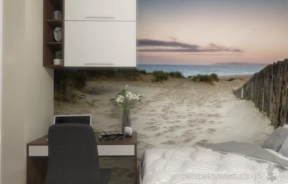 projektant wnetrz Lublin perspektywastudio.pl projekt sypialni chalupy 6