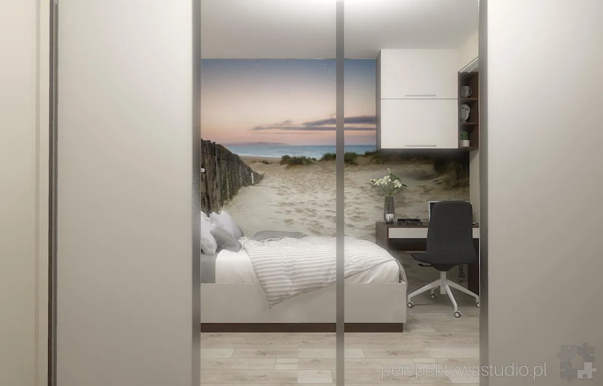 projektant wnetrz Lublin perspektywastudio.pl projekt sypialni chalupy 8