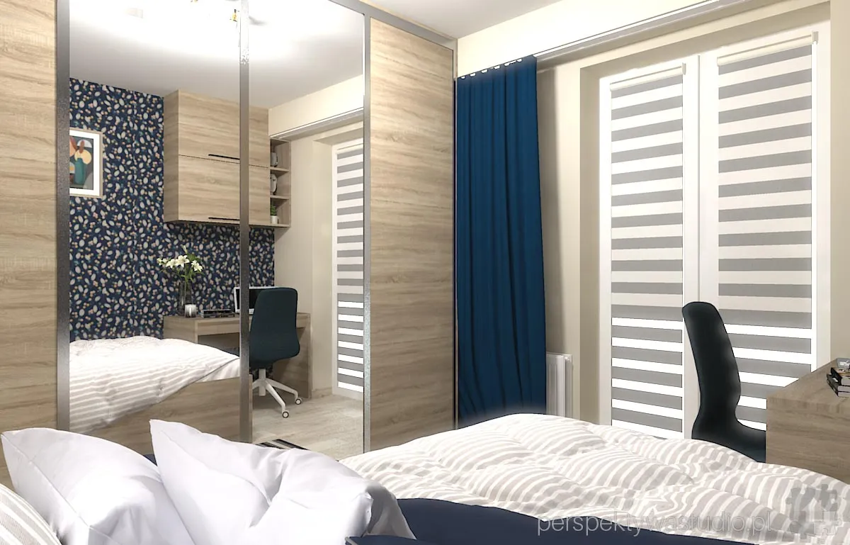 projektant wnetrz Lublin perspektywastudio.pl projekt sypialni dobranoc 5