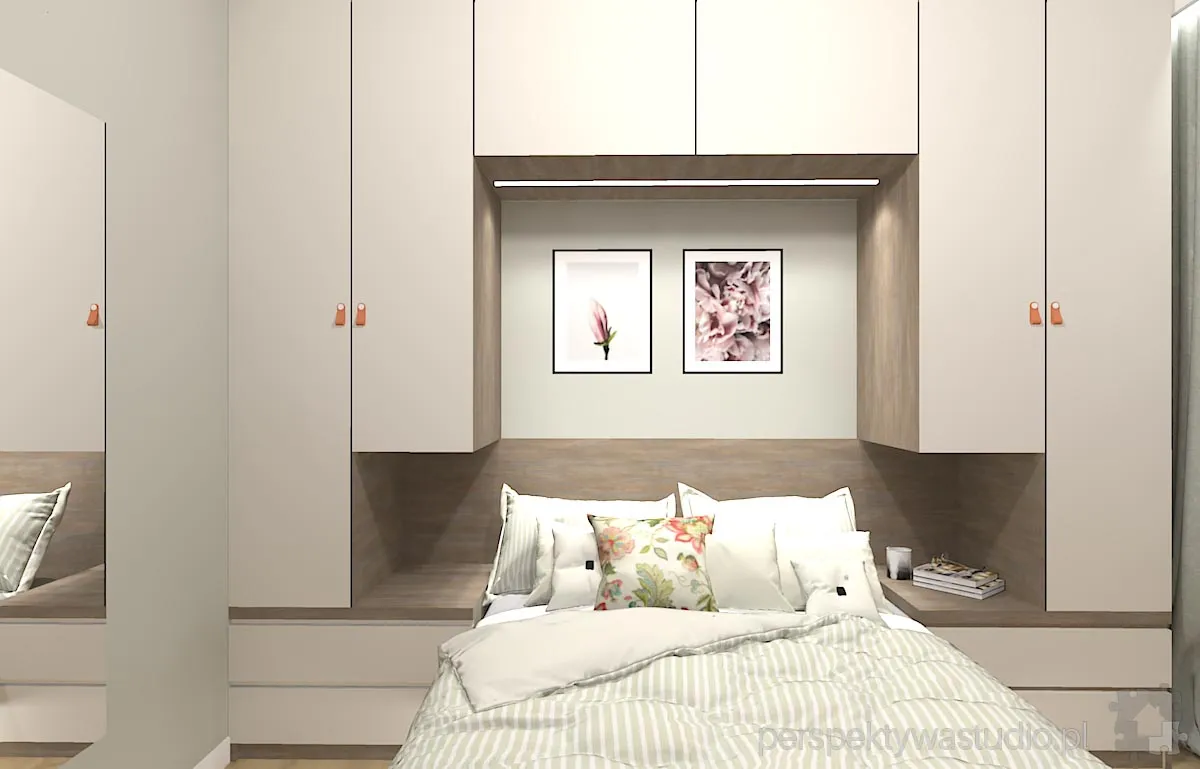 projektant wnetrz Lublin perspektywastudio.pl projekt sypialni flower 1