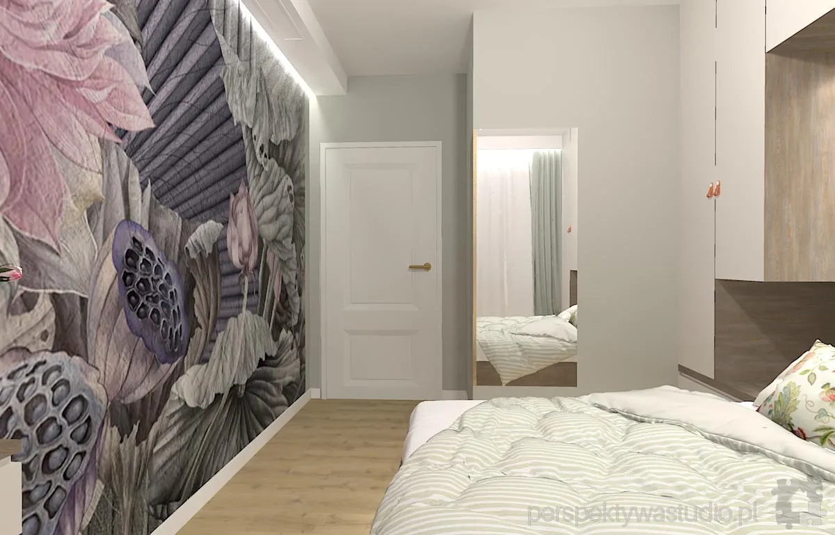projektant wnetrz Lublin perspektywastudio.pl projekt sypialni flower 9