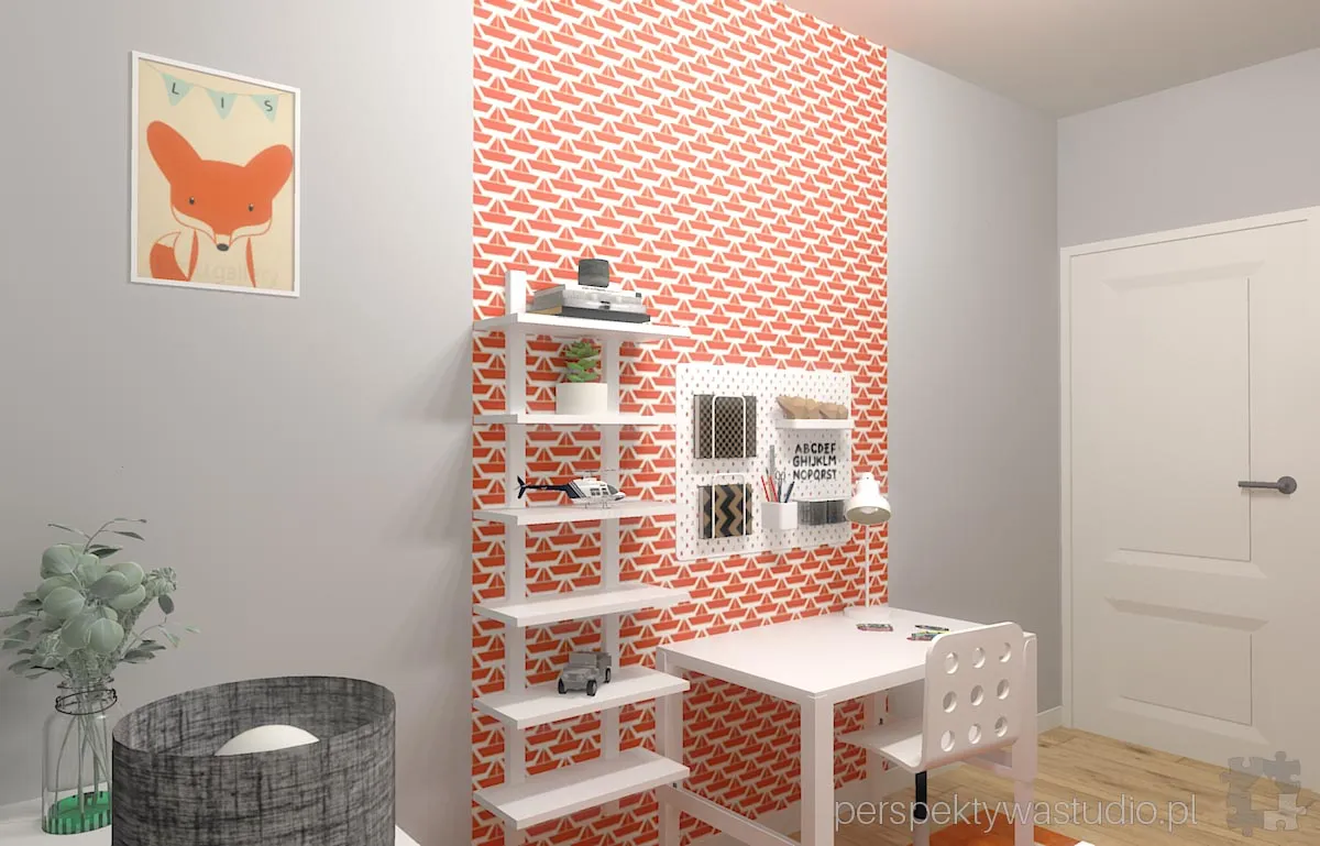 projektant wnetrz Lublin perspektywastudio.pl projekt pokoju dzieci lis w lodce 4